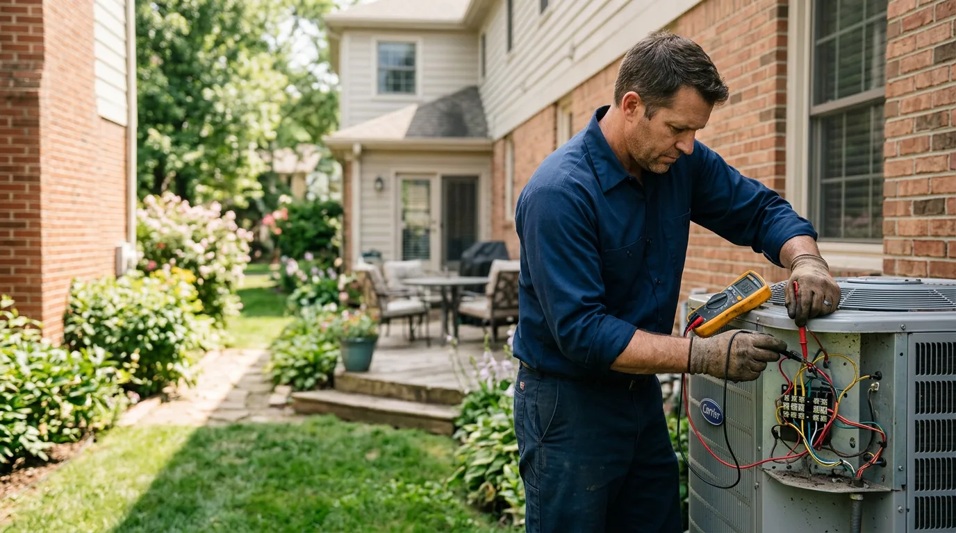 HVAC technician working near Miracle, KY